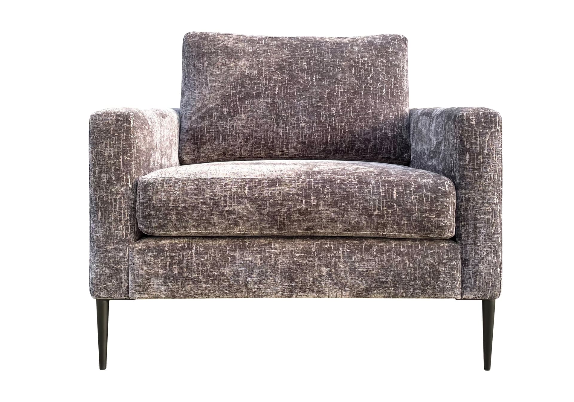 Bruine velvet loveseat Tess op zwarte poten