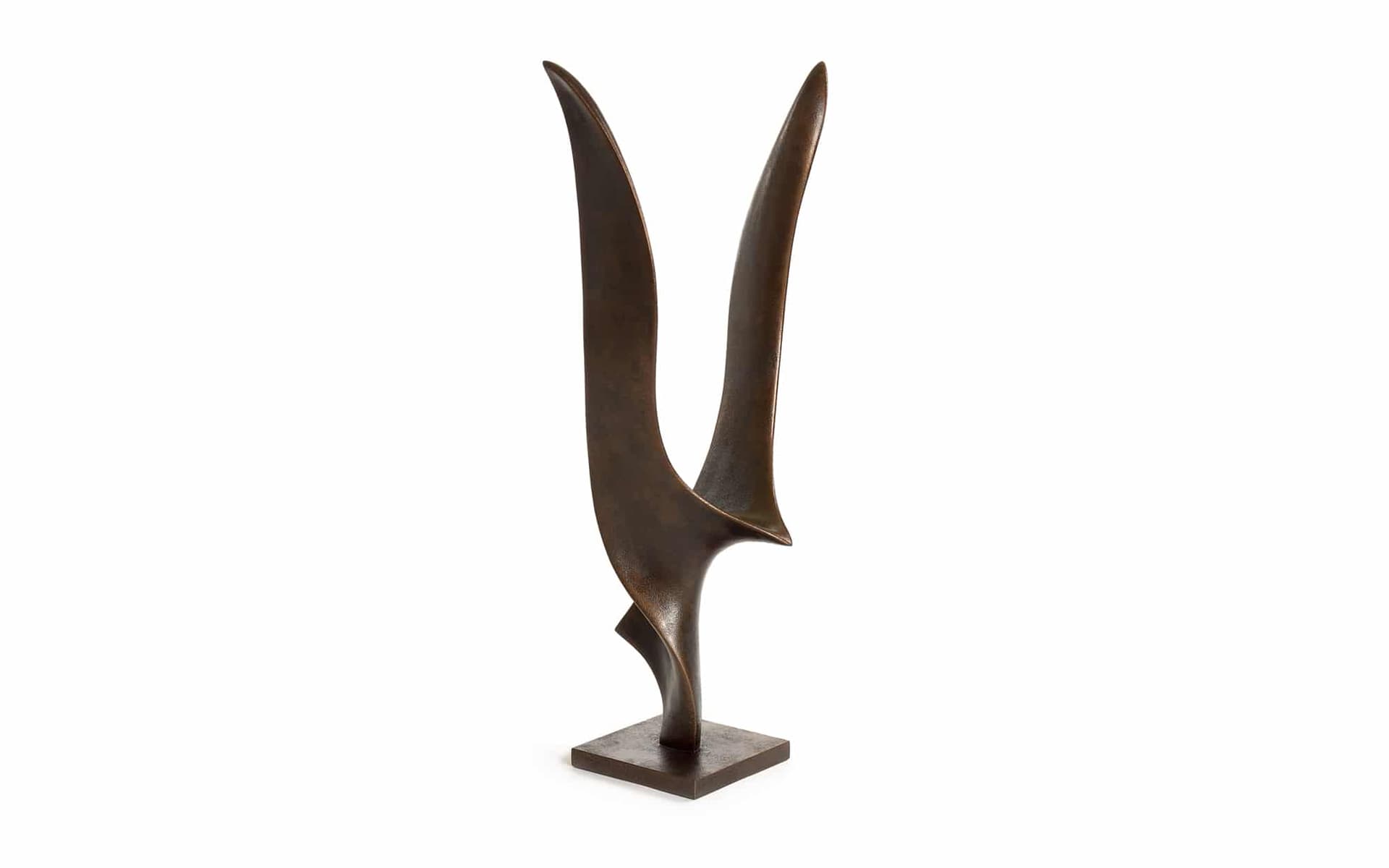 Sculptuur Charlie Brown, bruine vogel