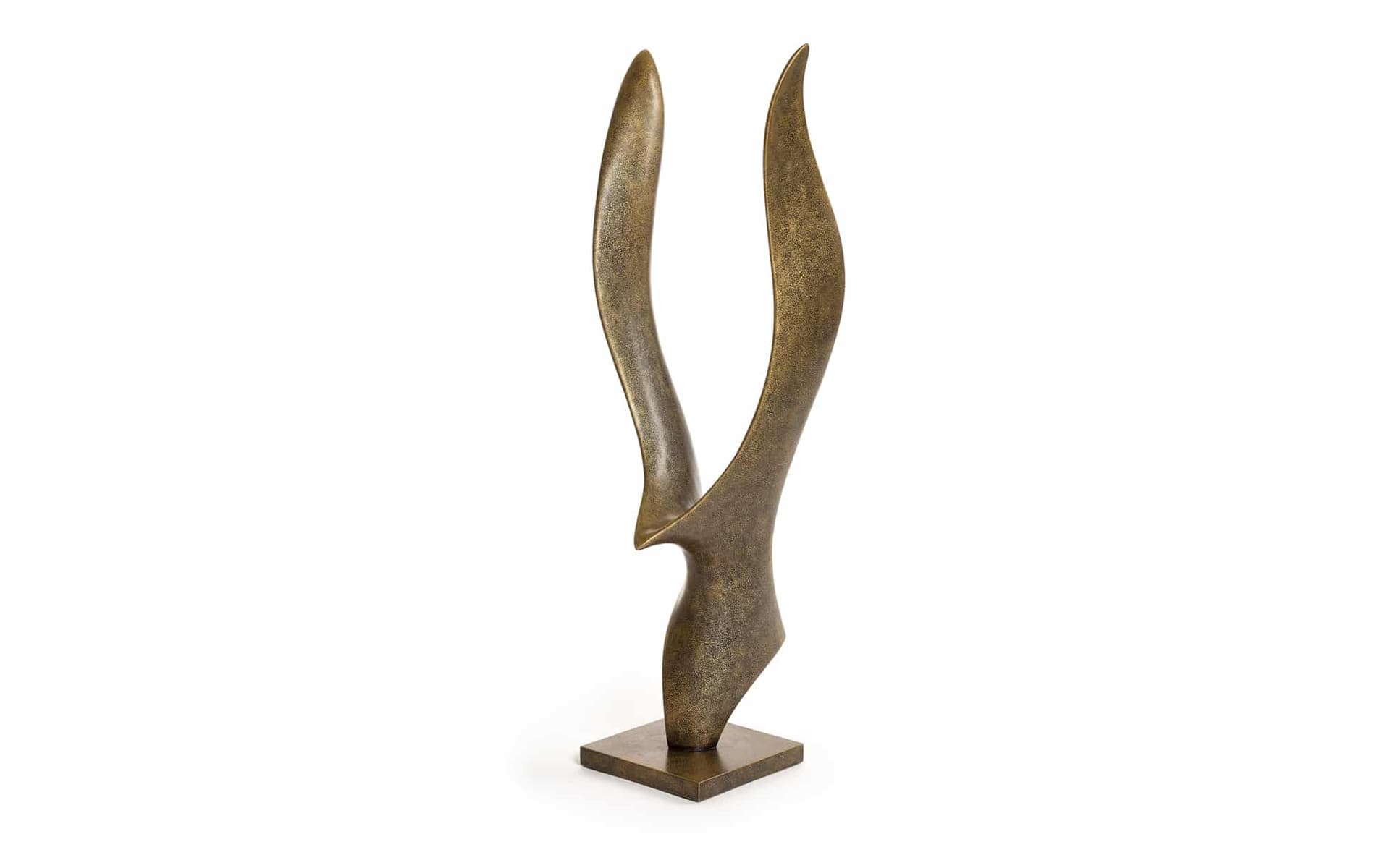 Sculptuur Charlie Gold, gouden vogel