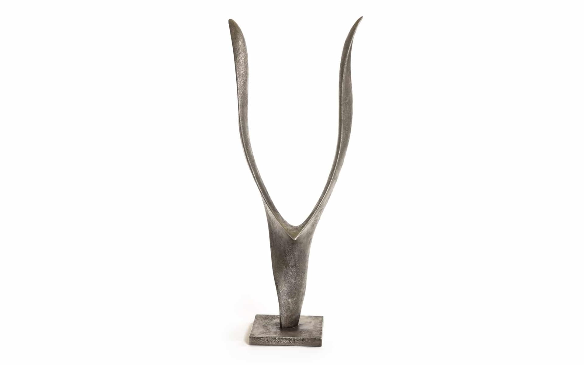 Sculptuur Charlie Grey, grijze vogel