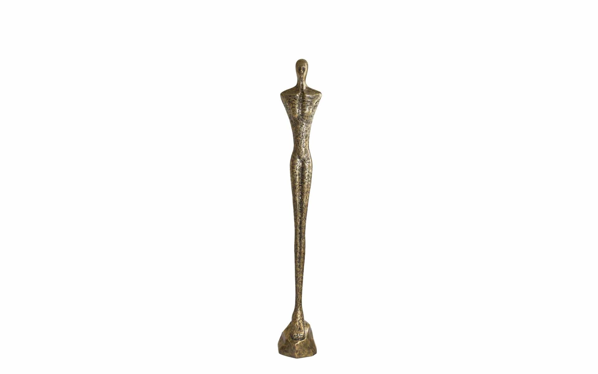 Sculptuur Lady S Gold, gouden vrouwen beeld