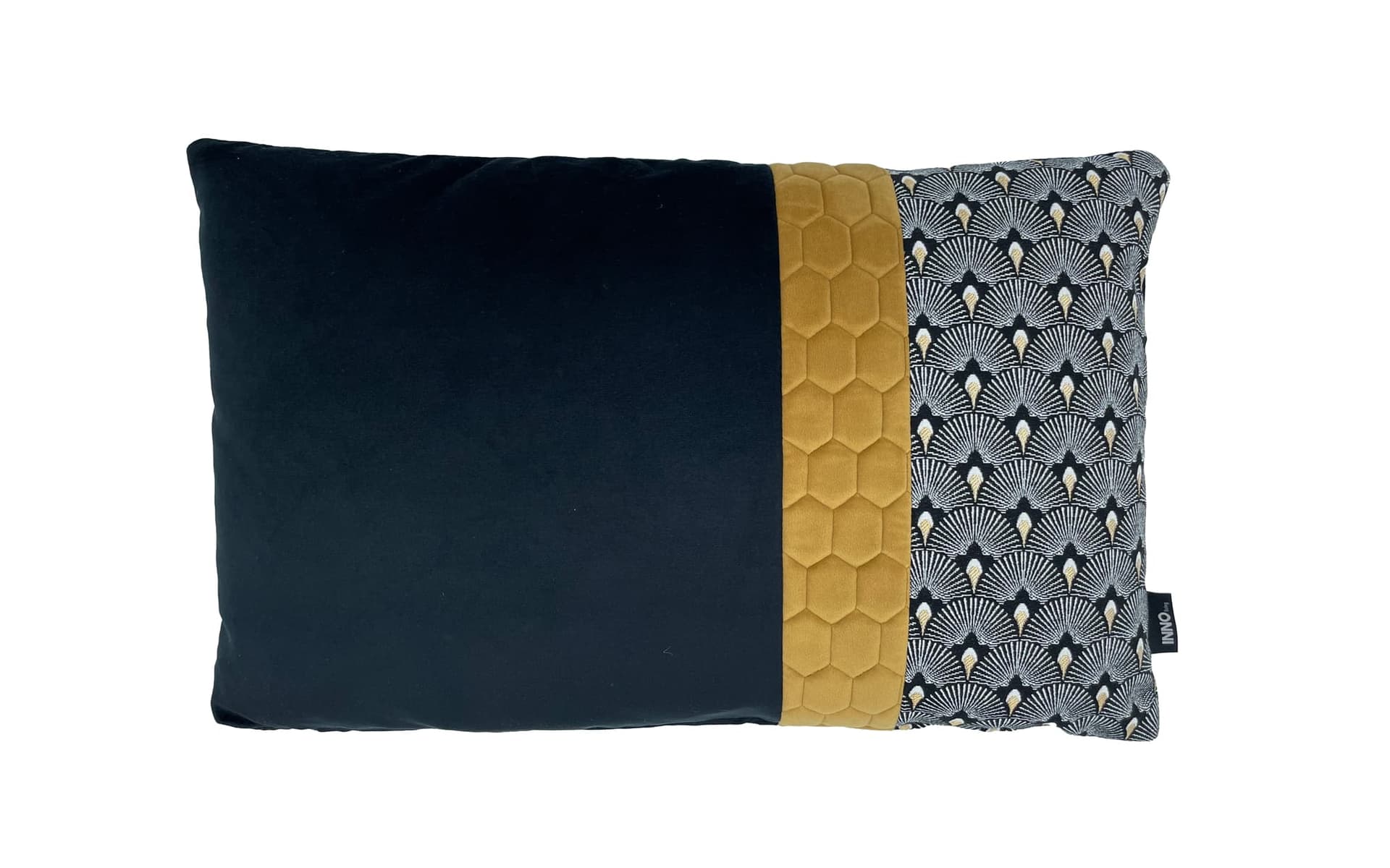 Sierkussen Pavone Black 35 x 55 cm