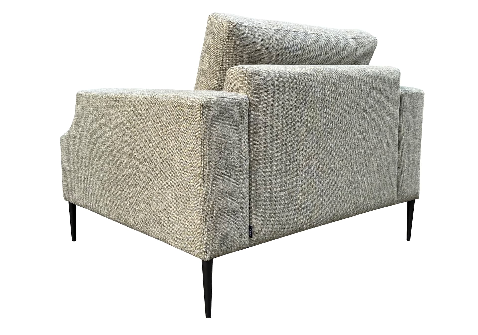 Loveseat Olivia Sneak groen op zwarte poten
