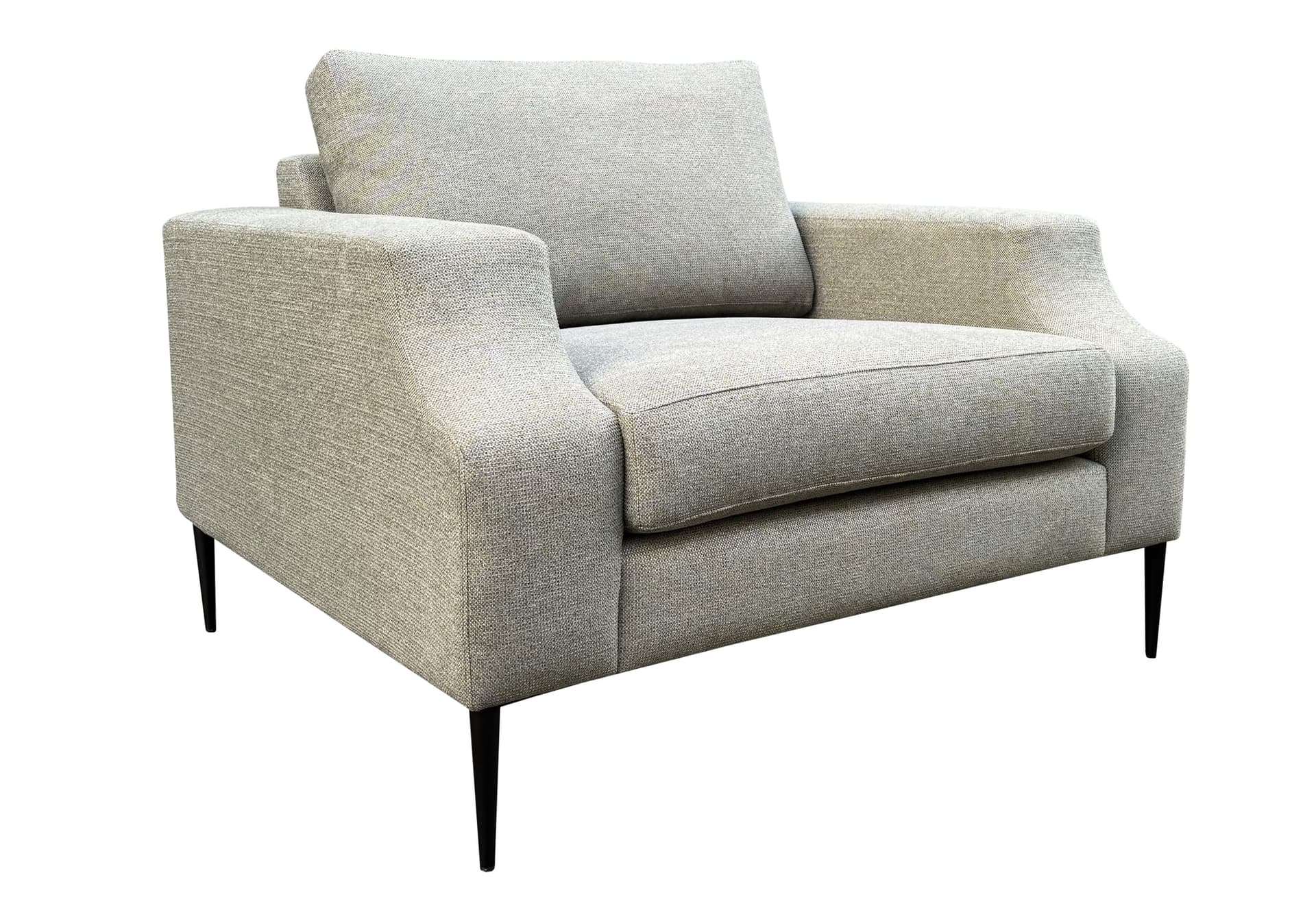 Loveseat Olivia Sneak groen op zwarte poten