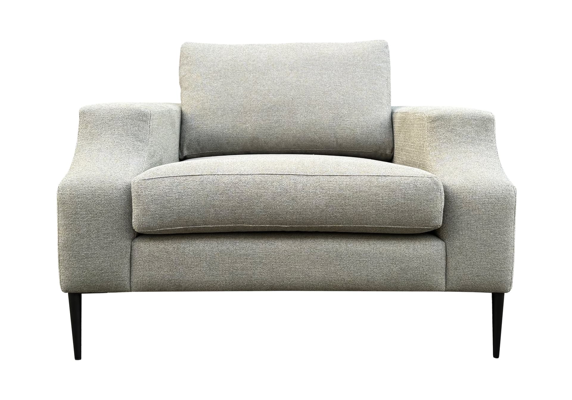 Loveseat Olivia Sneak groen op zwarte poten
