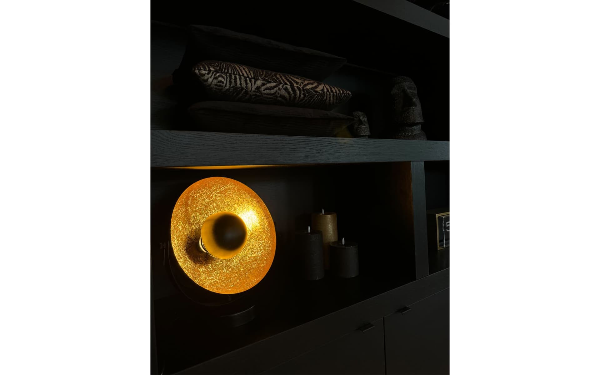 Sfeerfoto Countryfield Sahani Tafellamp Zwart / Goud