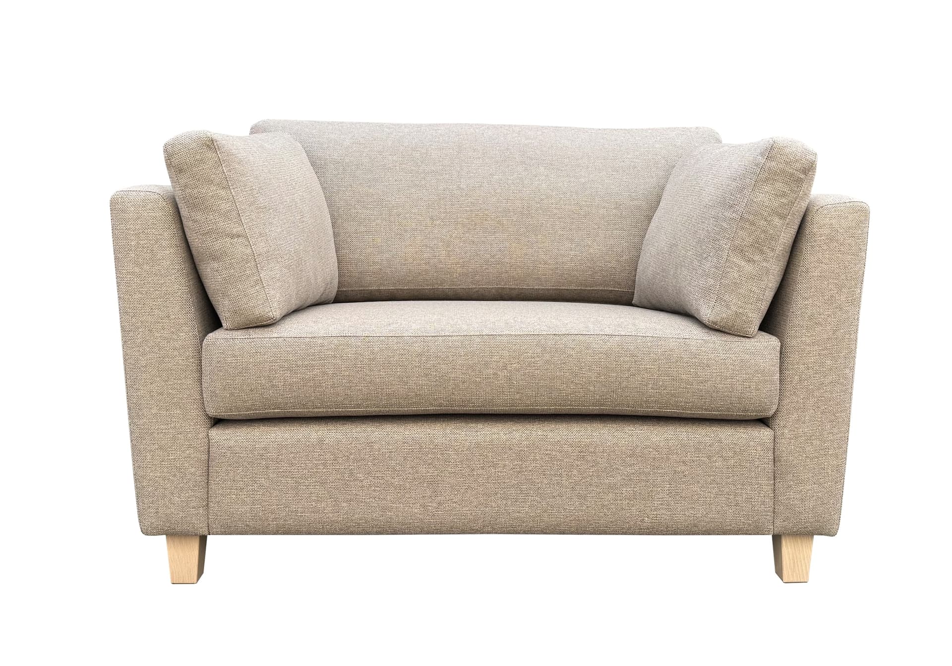 Bruine klassieke loveseat Finn