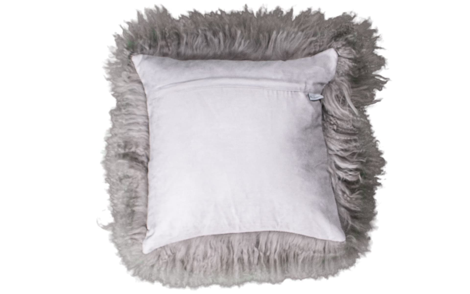 Schapenvacht sierkussen Tibet Taupe 45x45cm