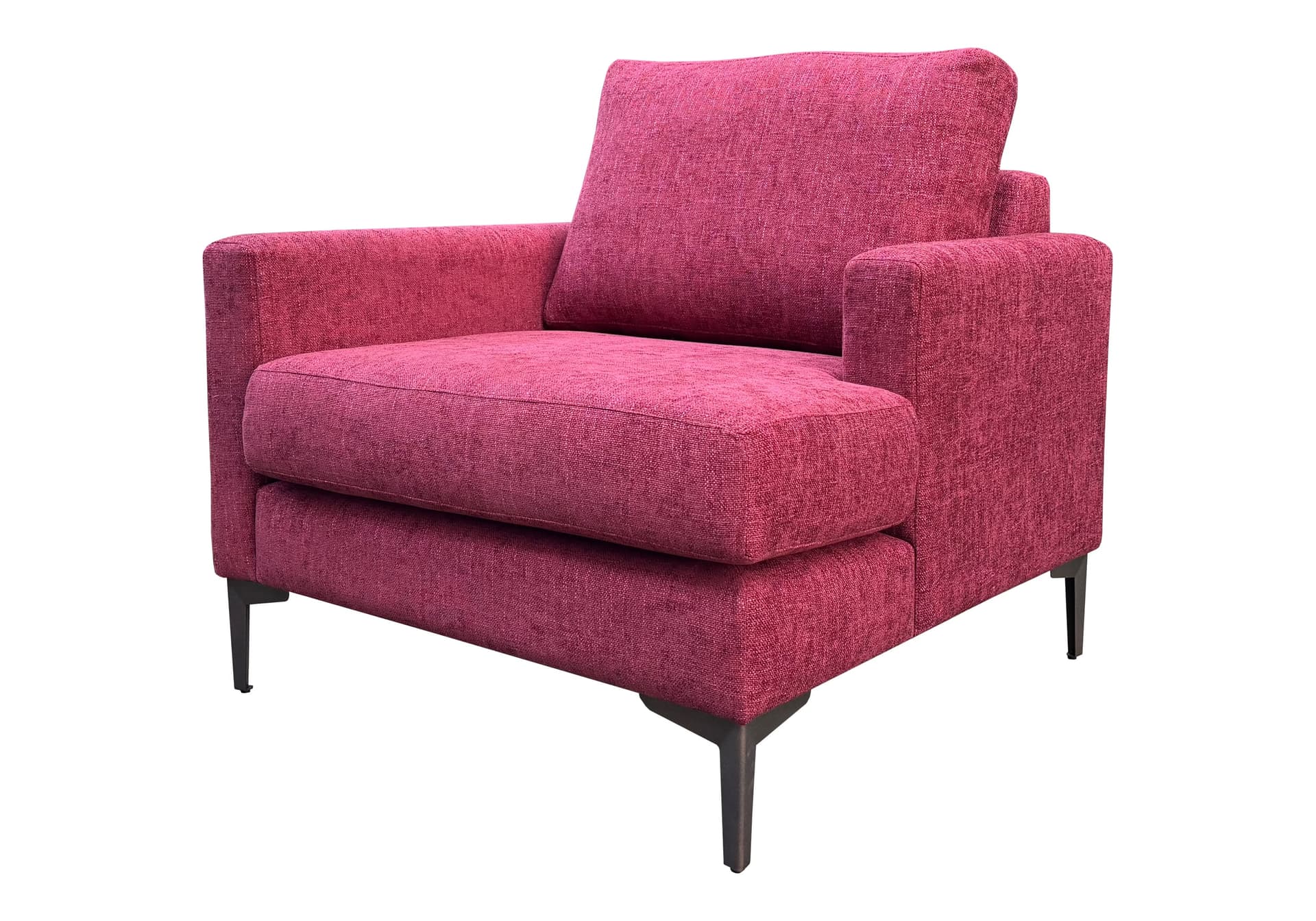 Amélie moderne fauteuil Burgundy