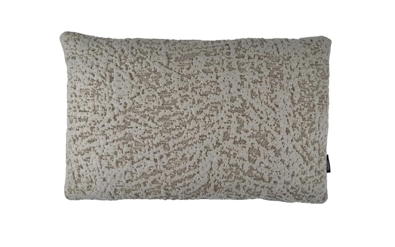 Beige, bruin luxe sierkussen 35 x 55 cm