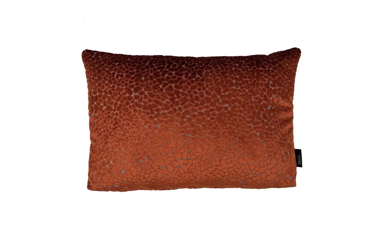 Beige, bruin luxe sierkussen 35 x 55 cm