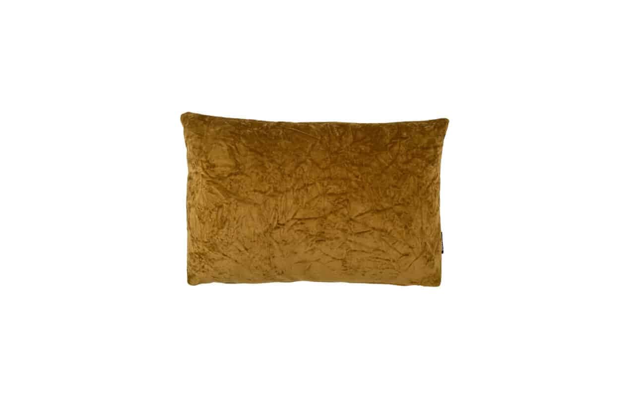 Mosterdgeel Velvet sierkussen 45 x 30 cm