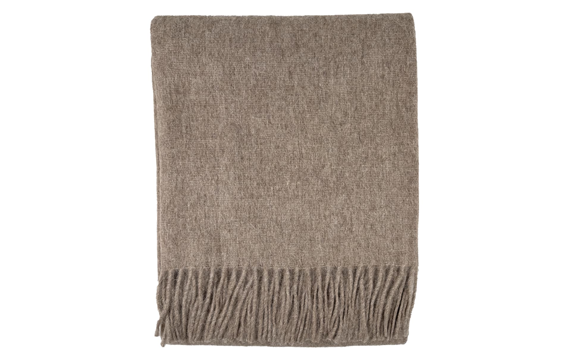 Alpaca plaid van Buren Lichtbeige
