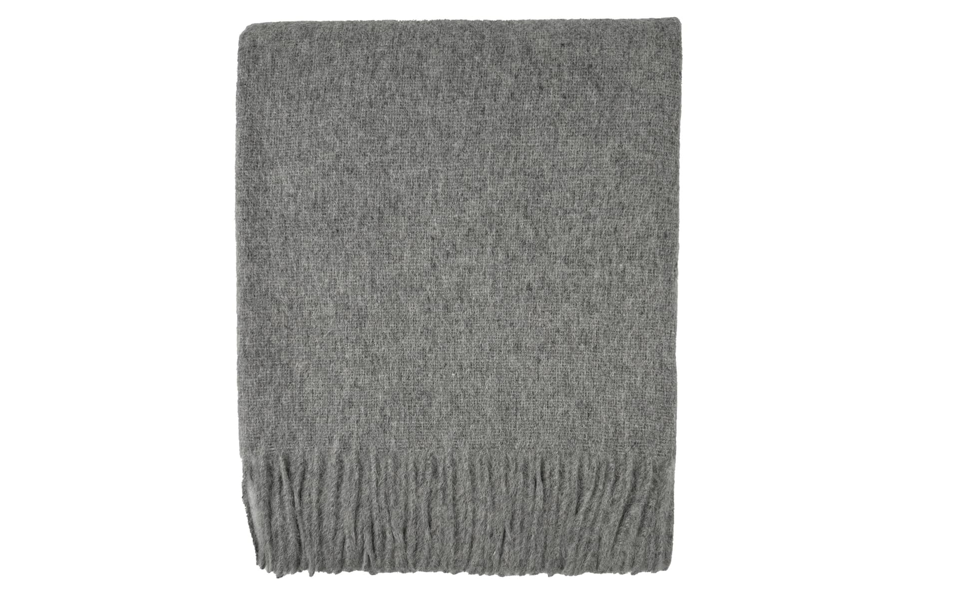 Alpaca plaid van Buren Lichtgrijs