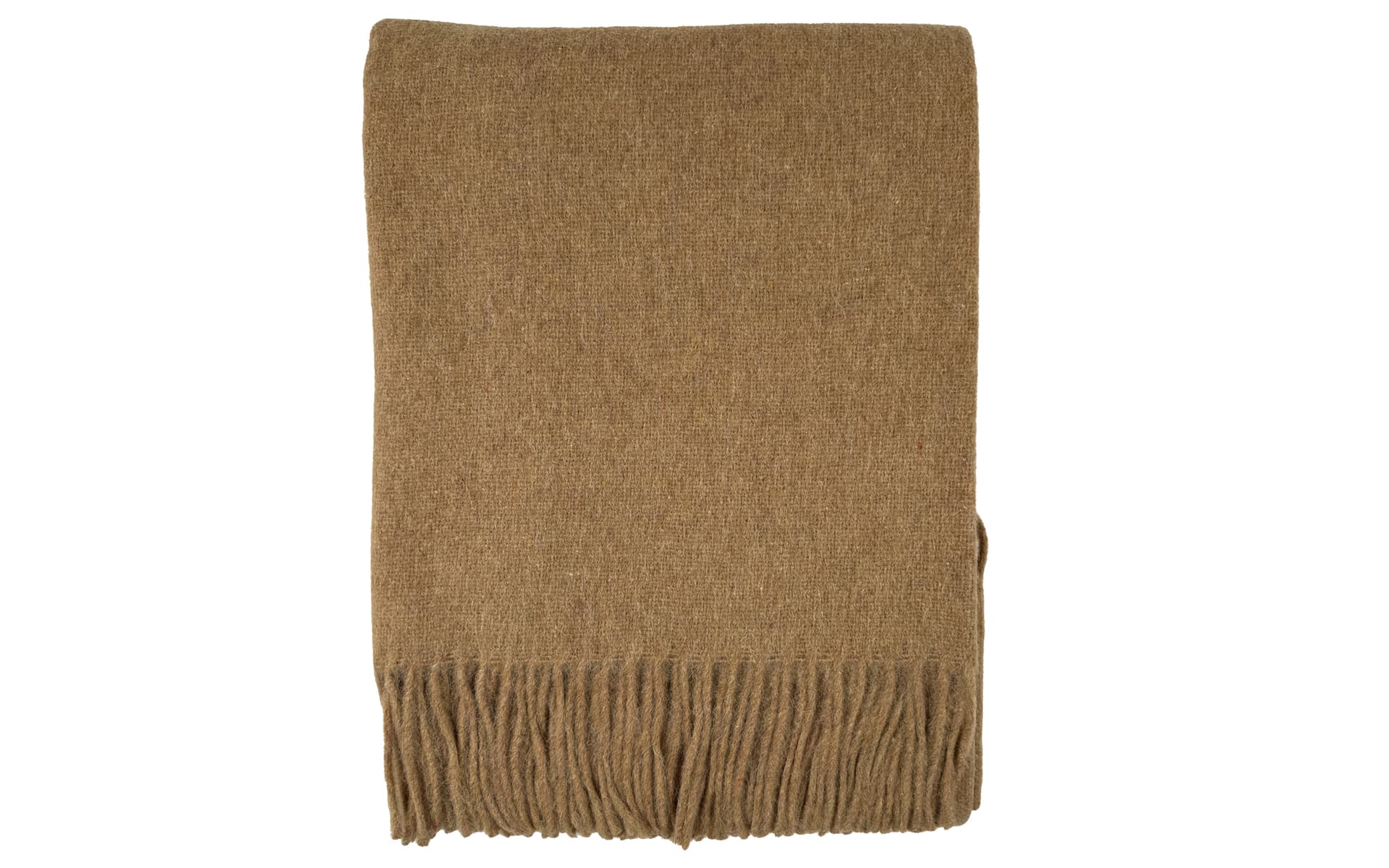 Alpaca plaid van Buren Okergeel