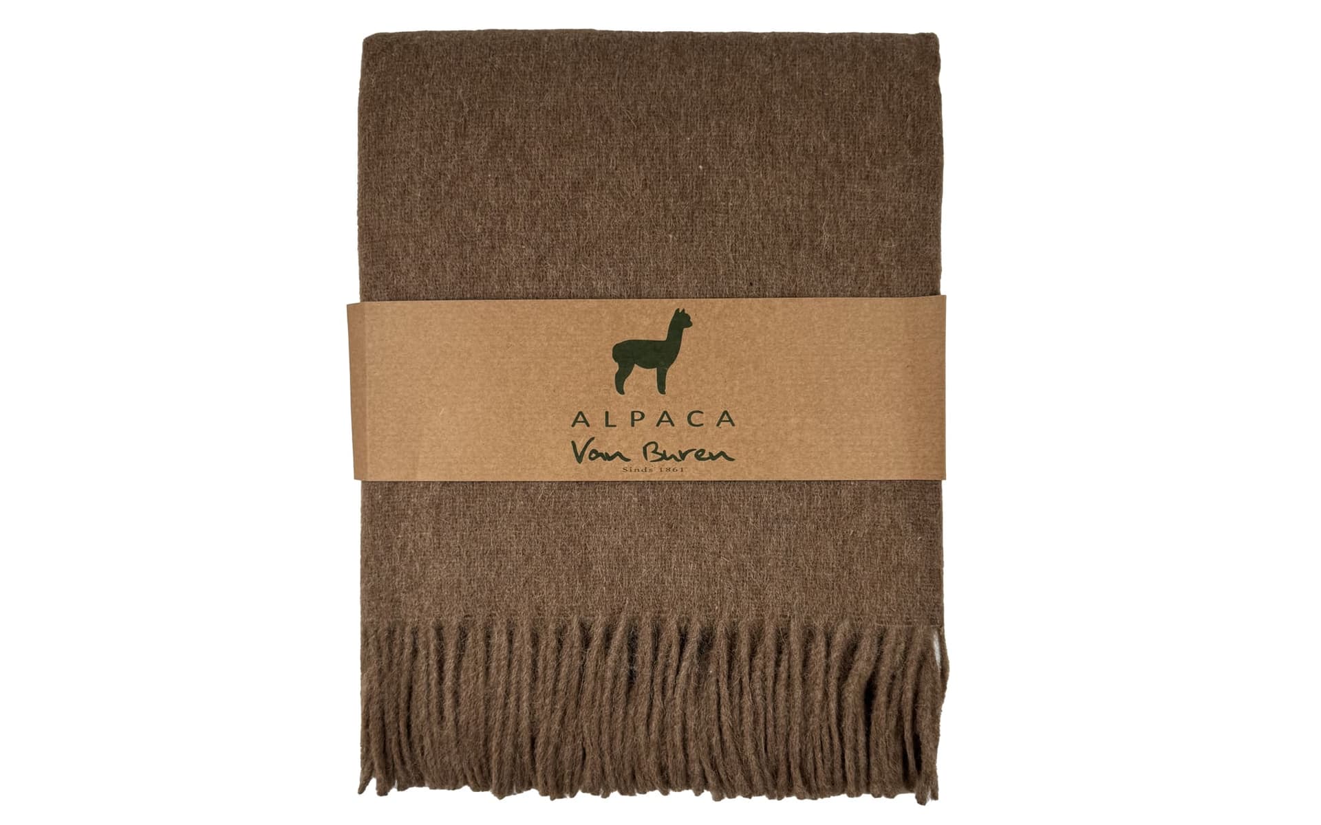 Alpaca plaid van Buren Caramel