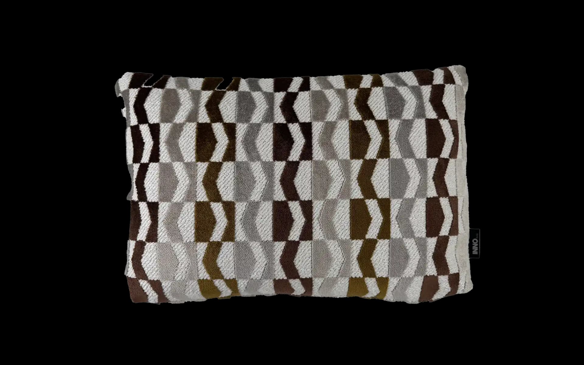 Langwerpig sierkussen Otis Oker 45 x 30 cm voorkant