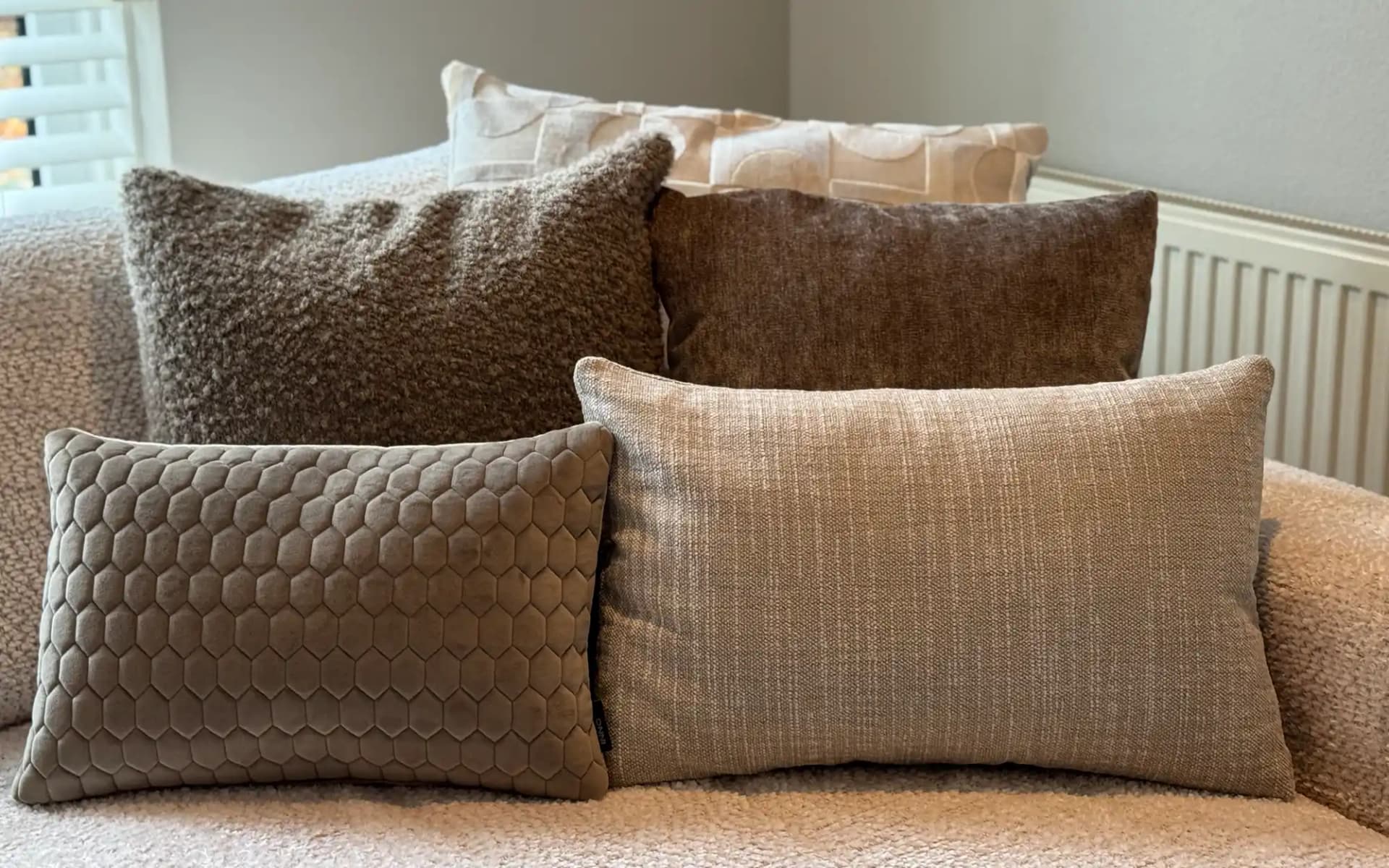 Sierkussen set Elara Beige bestaande uit 4 luxe kussens