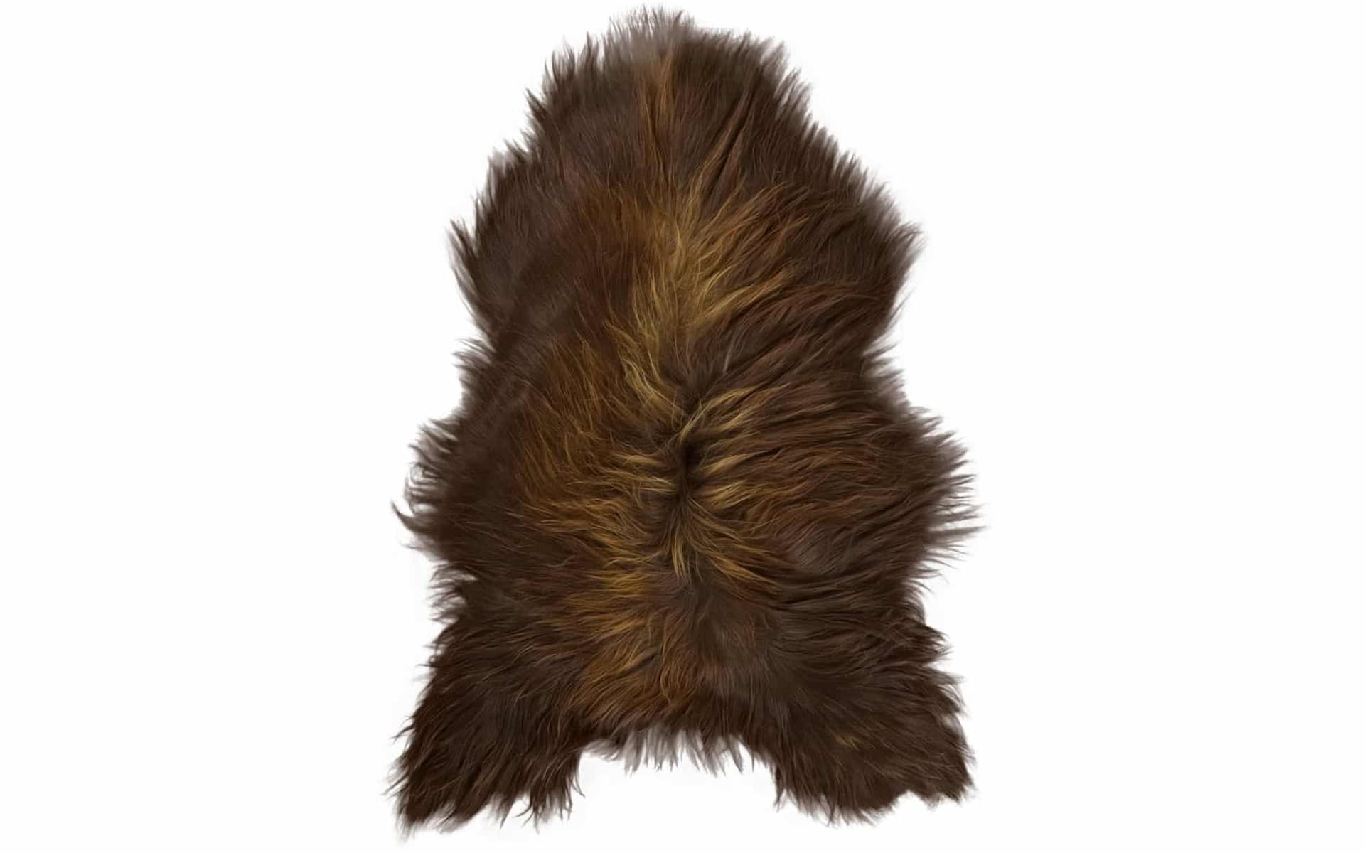 IJslandse schapenvacht natuurlijk bruin