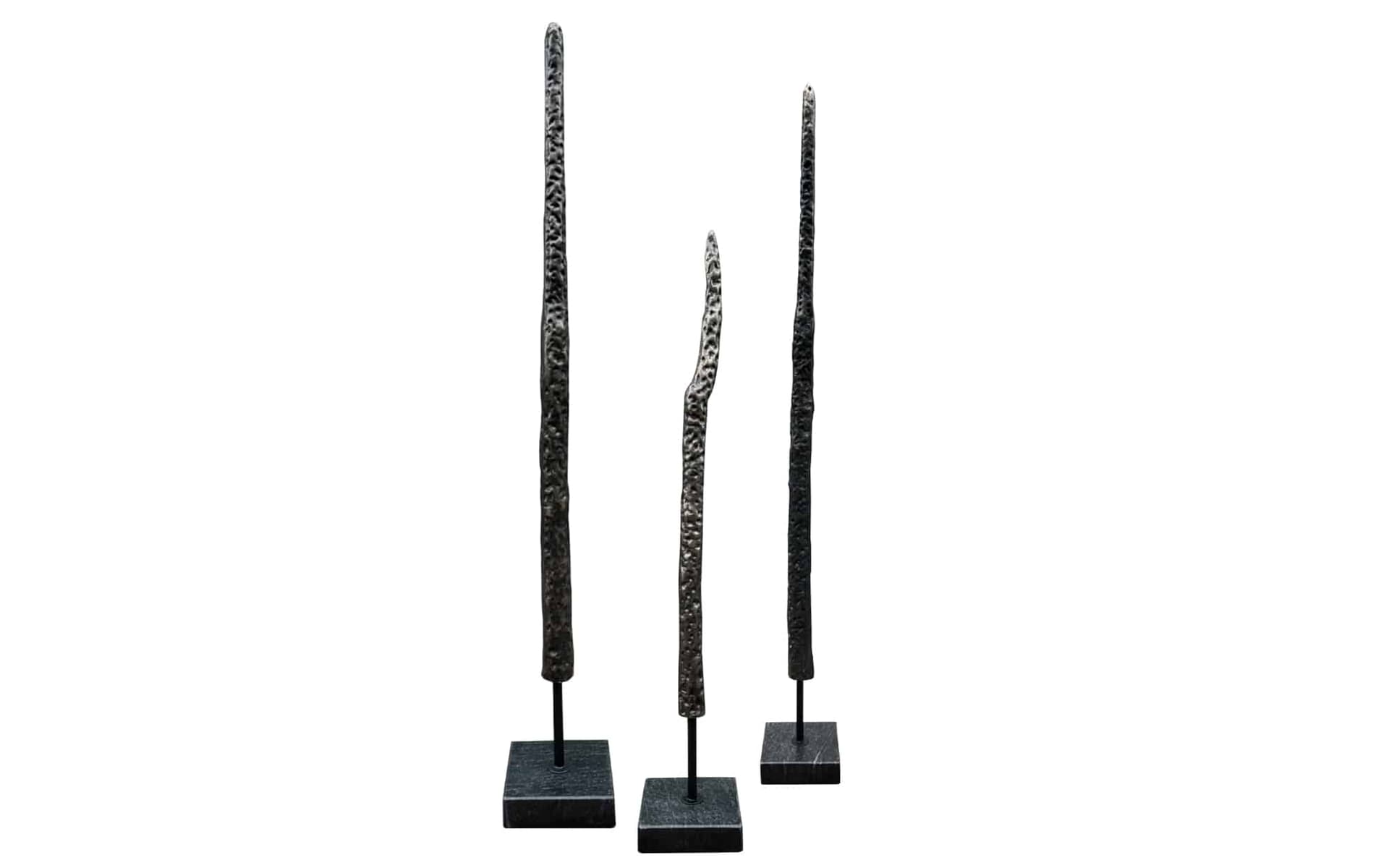 Ornament Acco set Silver, bestaande uit 3 ornamenten op voet