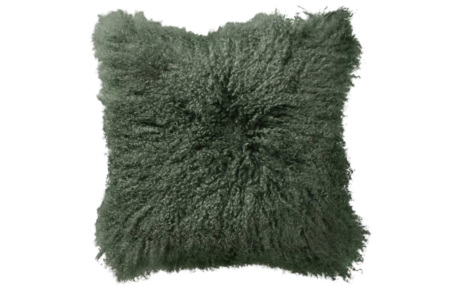 Schapenvacht sierkussen Tibet Groen 45x45cm