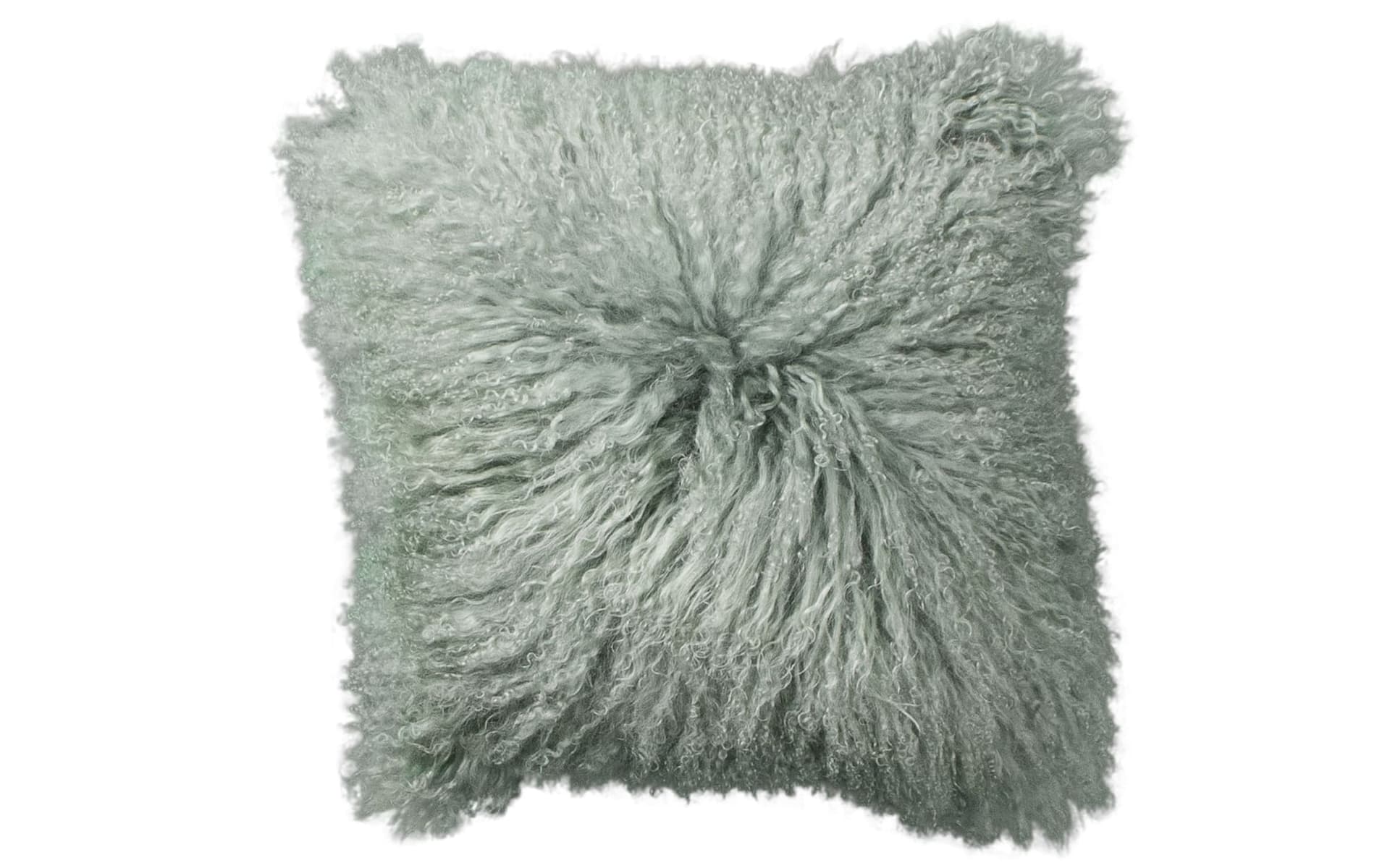 Schapenvacht sierkussen Tibet Mint 45x45cm