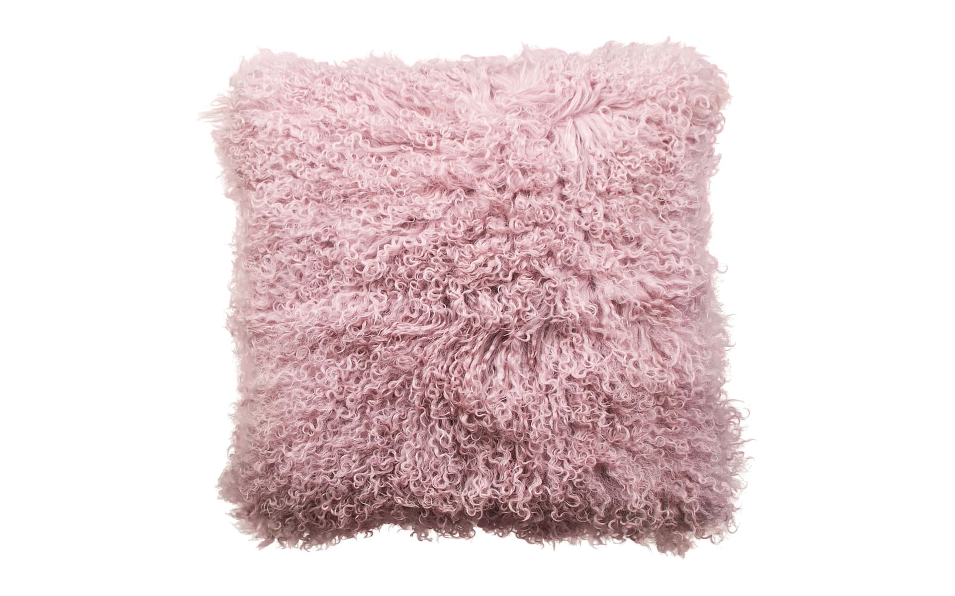 Schapenvacht sierkussen Tibet Roze 45x45cm