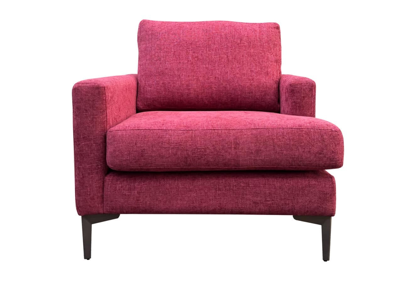 Amélie moderne fauteuil Burgundy