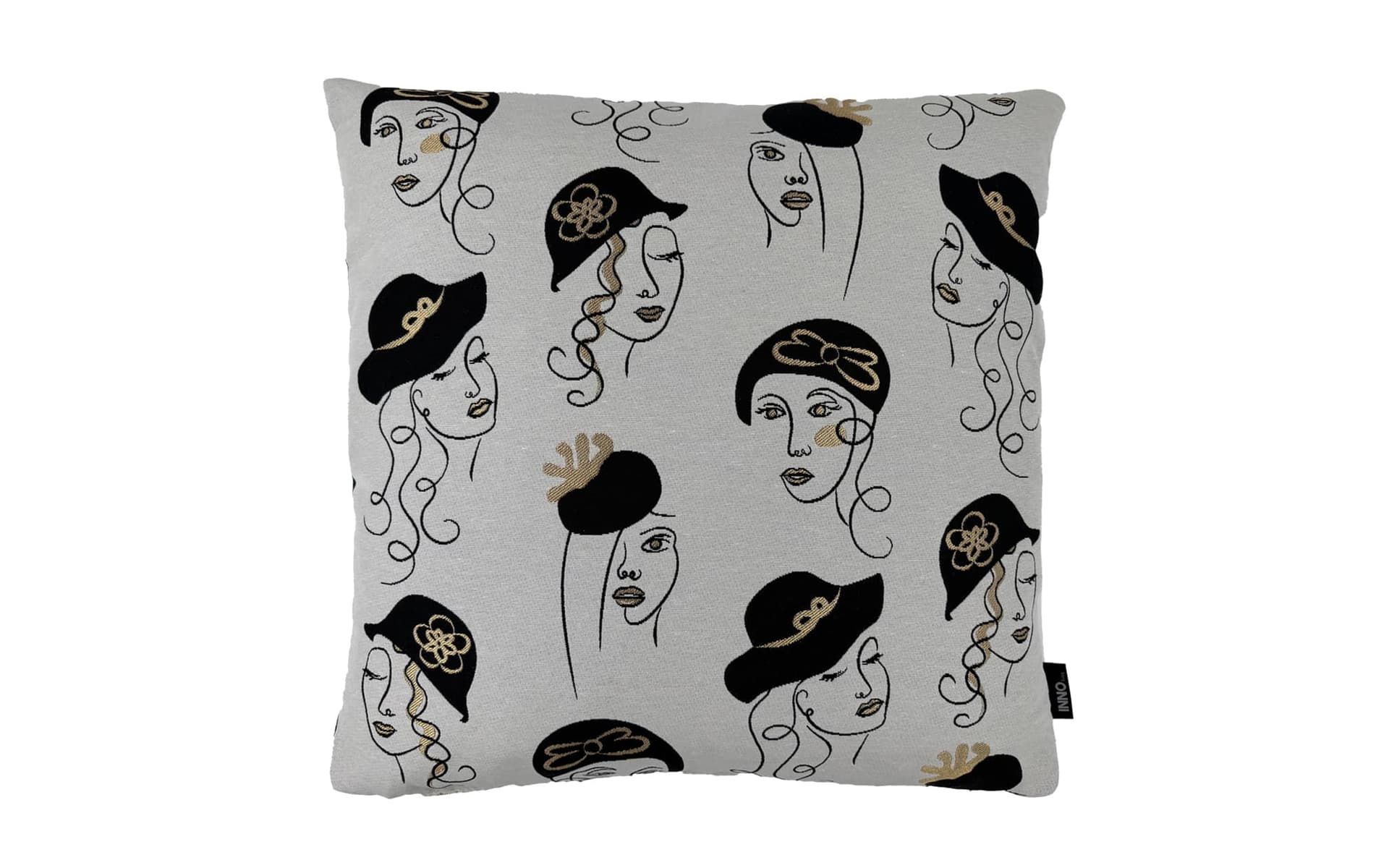 Sierkussen Lady Black Gold 50 x 50 cm