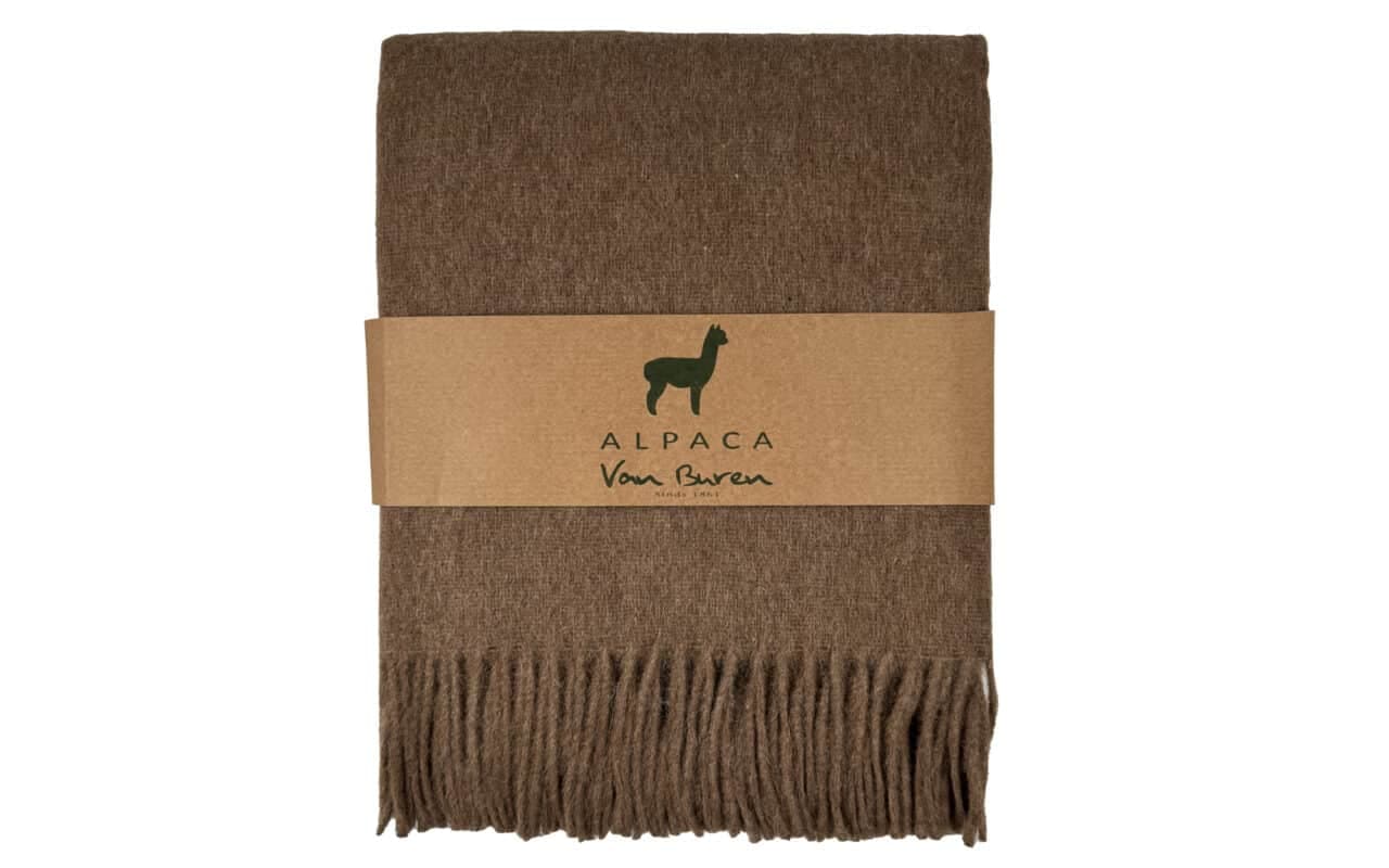 Alpaca plaid van Buren Caramel