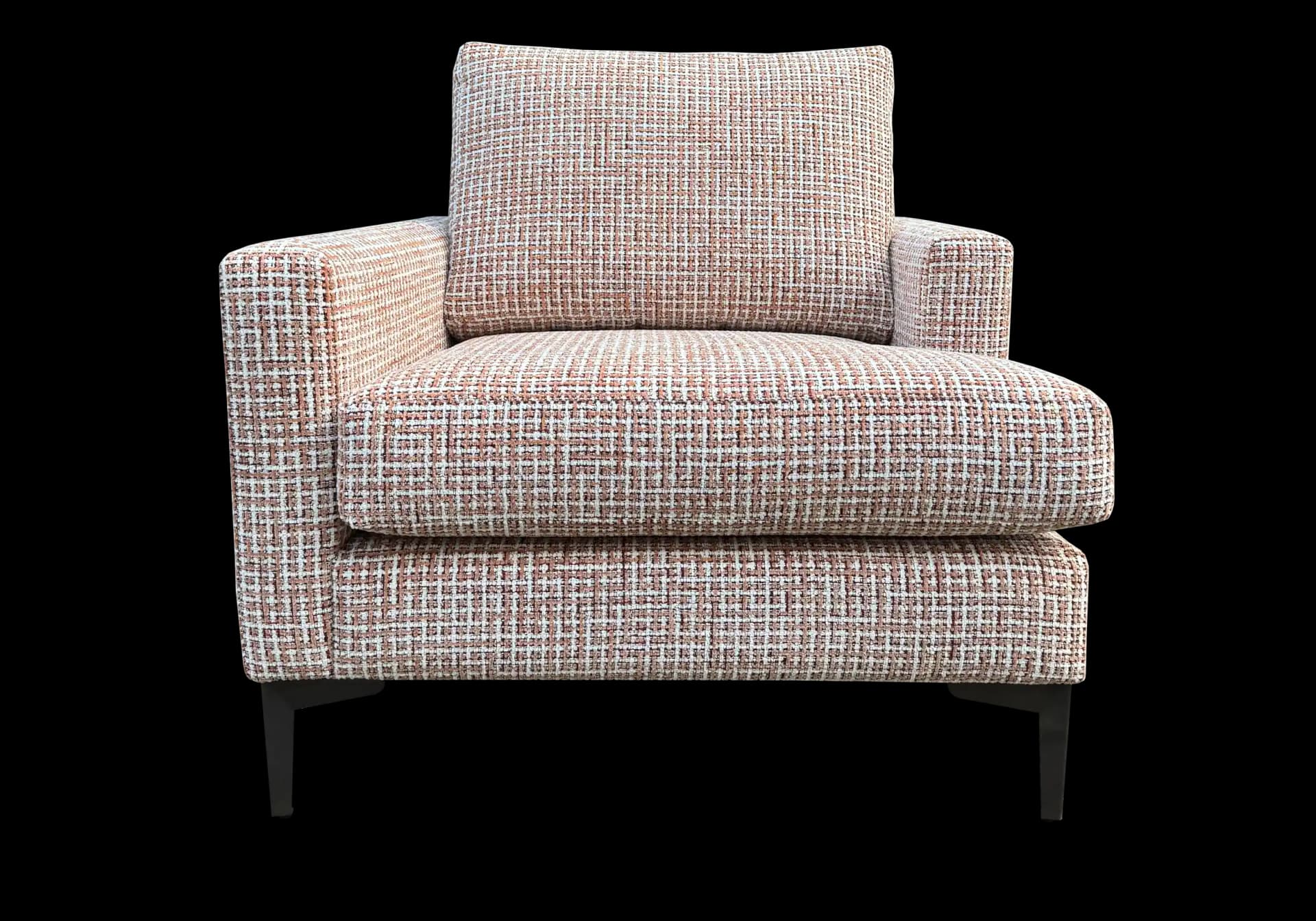Vooraanzicht van de Terra fauteuil Amélie links