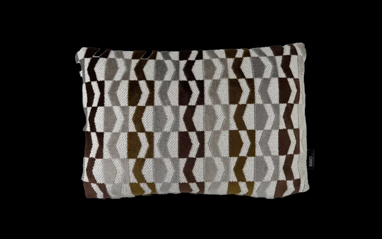 Langwerpig sierkussen Otis Oker 45 x 30 cm voorkant