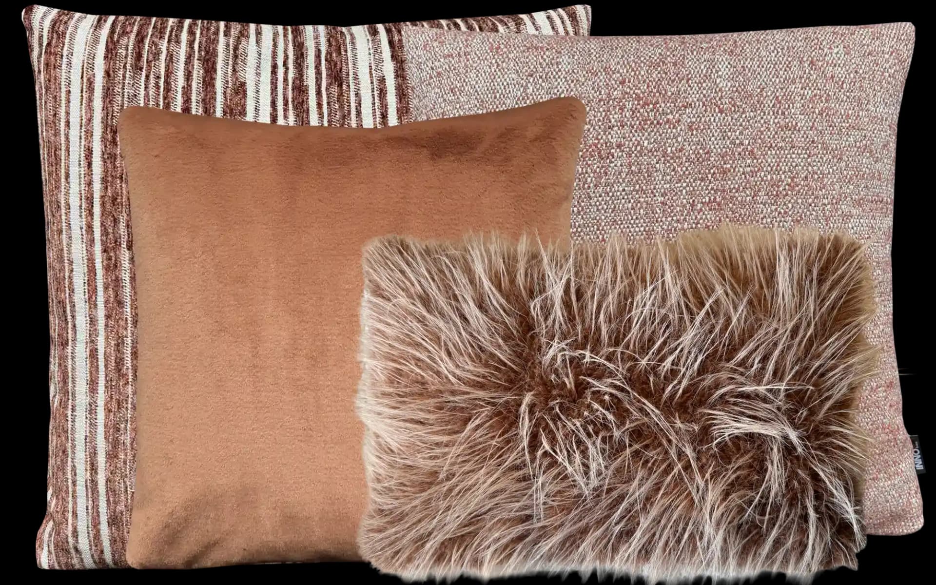 Complete sierkussen set Mocha Mousse voor een warme en rustige uitstraling in huis